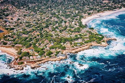 aerial view aerial view of beach scenery